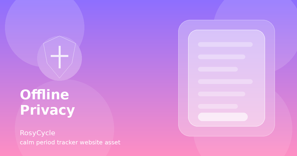 Offline Period Tracker and Privacy