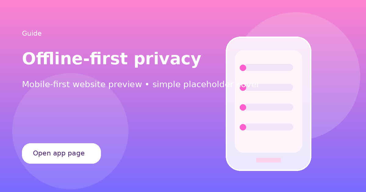 Why an offline period tracker can feel safer