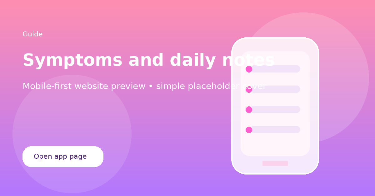 What to note each day in a period tracker