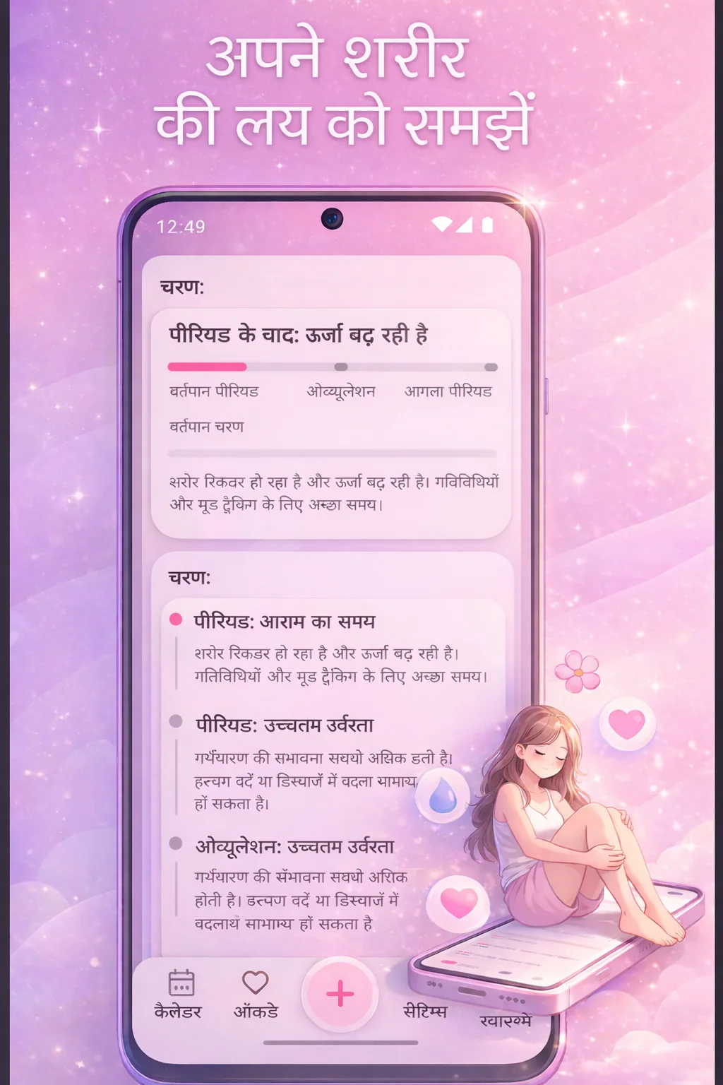 RosyCycle ऐप स्क्रीनशॉट 2